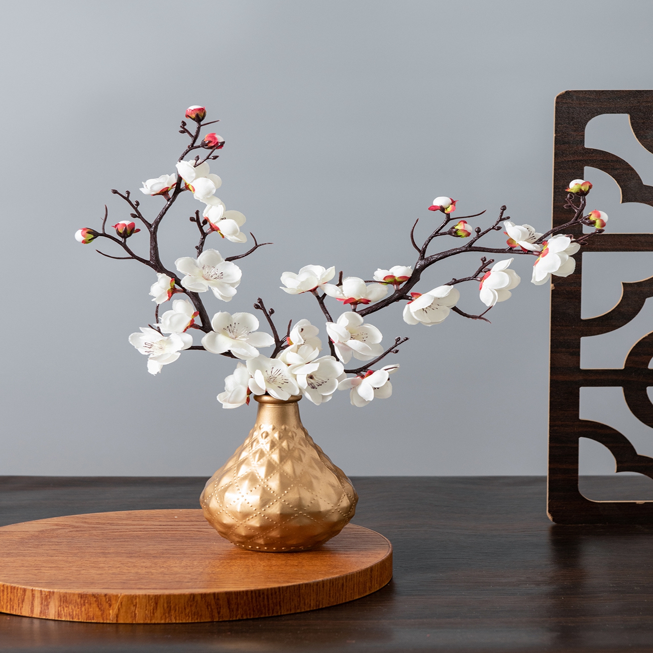 Artificial Flower Spring Plum  - Christmas Wreath Fake 리뷰 및 가격