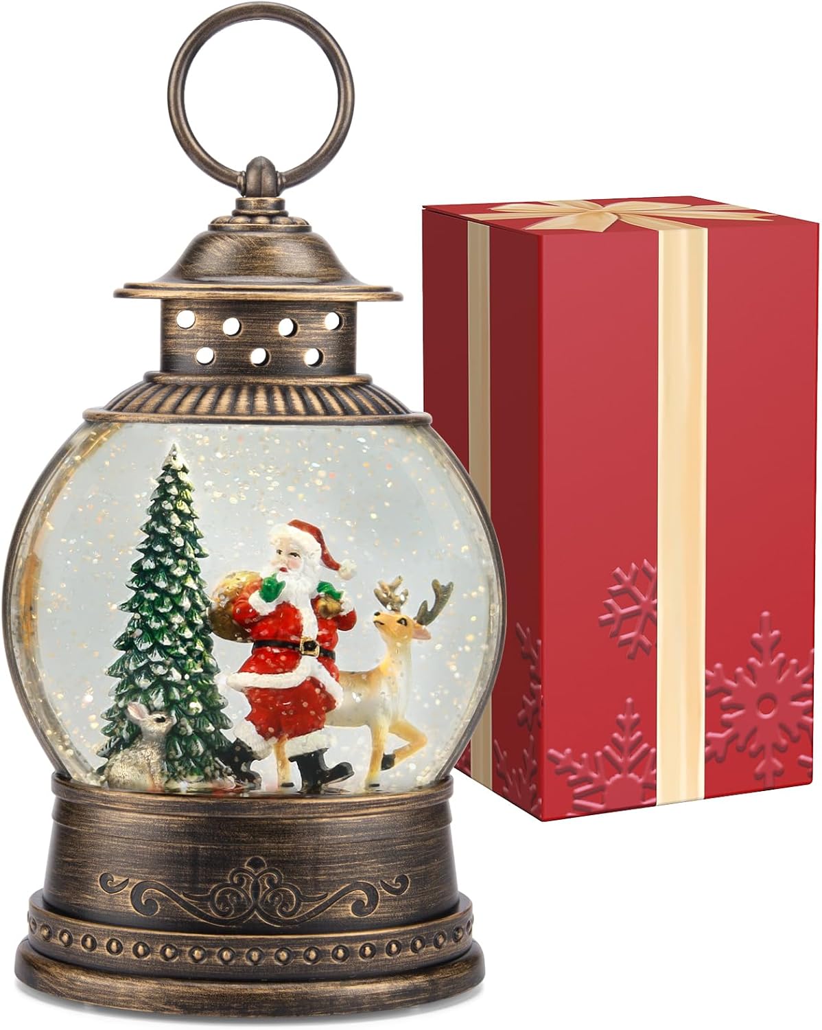 Christmas Snow Globe Lantern w - Snow Globe Musical 리뷰 및 가격