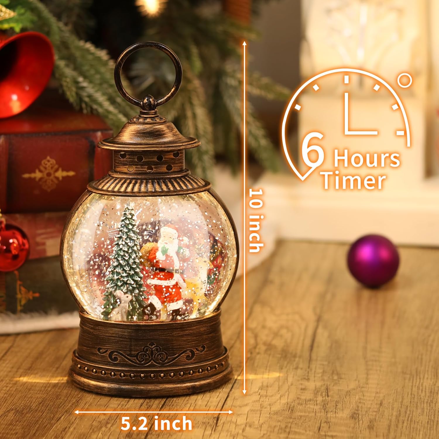 Christmas Snow Globe Lantern w - Snow Globe Musical 리뷰 및 가격