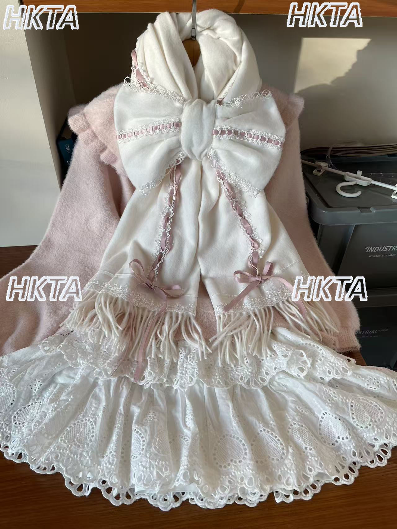 Cute Retro Ribbon Scarves Wome - Ribbon Bow Gift 리뷰 및 가격