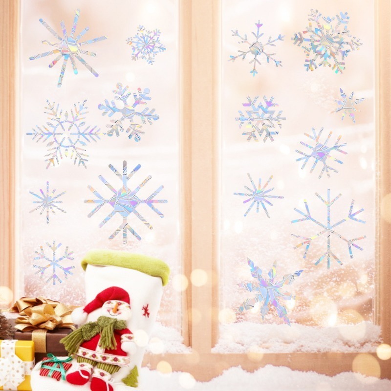 Xmas Snowflake Pattern Rainbow - Snowflake Window Decal 리뷰 및 가격