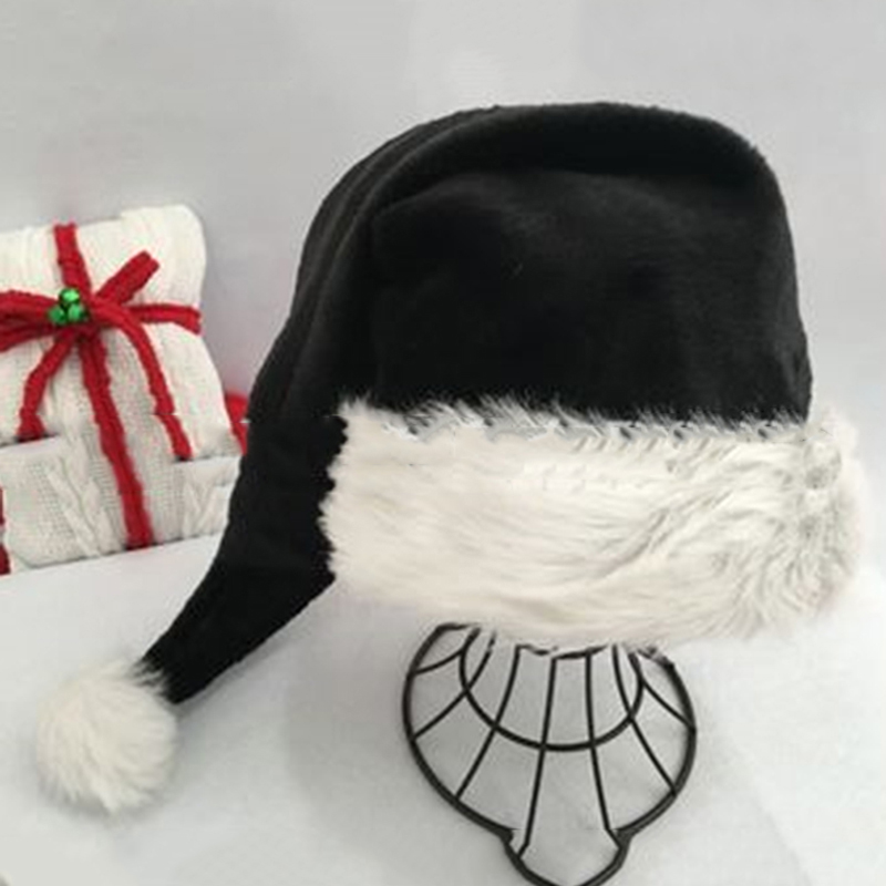 Christmas Santa Hat Black Long - Santa Hat Plush 리뷰 및 가격
