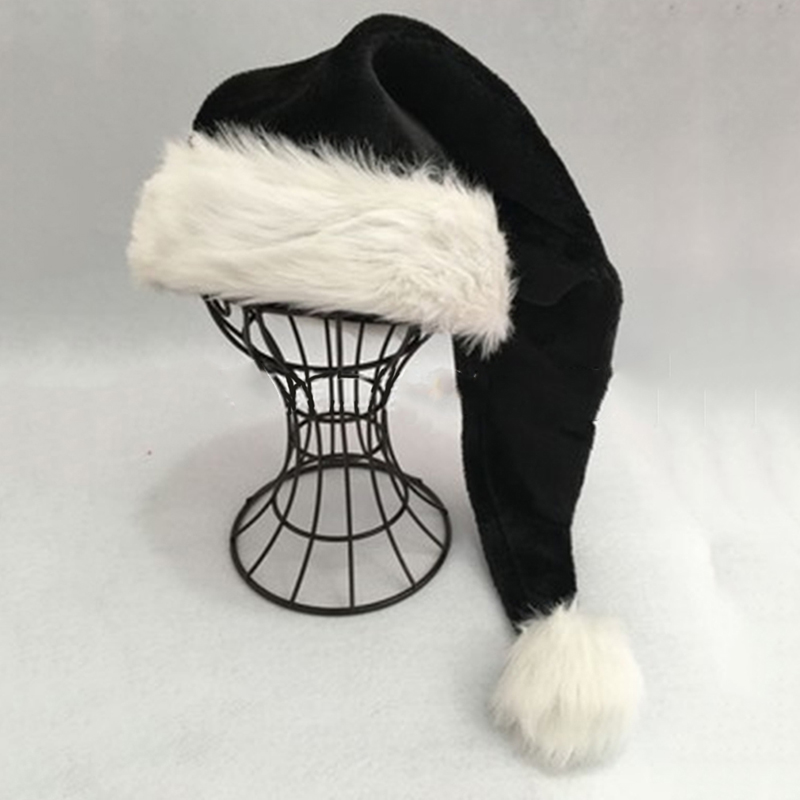 Christmas Santa Hat Black Long - Santa Hat Plush 리뷰 및 가격