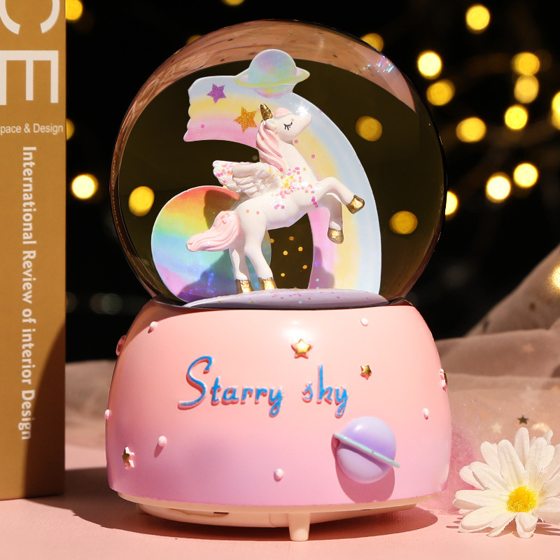 New Crystal Ball Music Box Gir - Snow Globe Musical 리뷰 및 가격